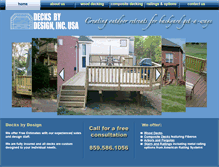 Tablet Screenshot of decksbydesigninc.com